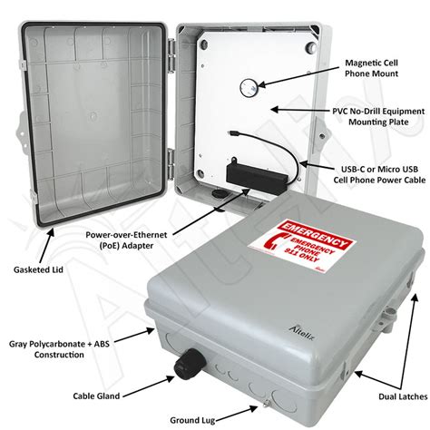 Altelix PoE Weatherproof Emergency Phone Call Box 